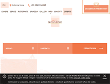 Tablet Screenshot of hotelnuovofiore.it